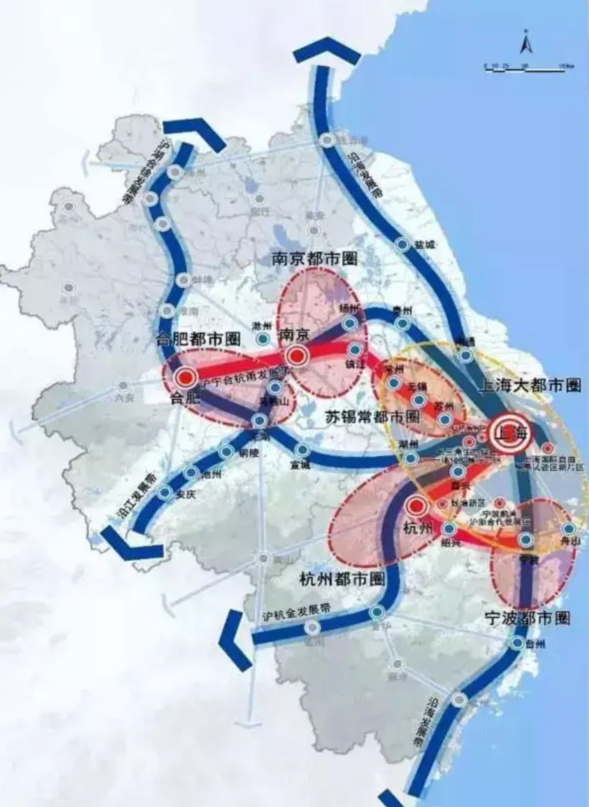 上海将实现近沪地区1小时、上海大都市圈1.5小时、长三角主要城市2小时可达